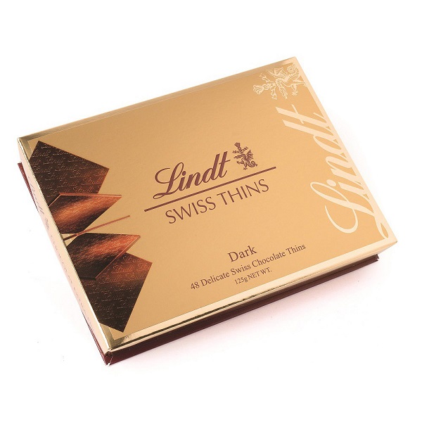 【澳門發貨】THINS 瑞士蓮純味/牛奶薄片朱古力125g薄片巧克力酥脆口感香濃瑞士鮮奶