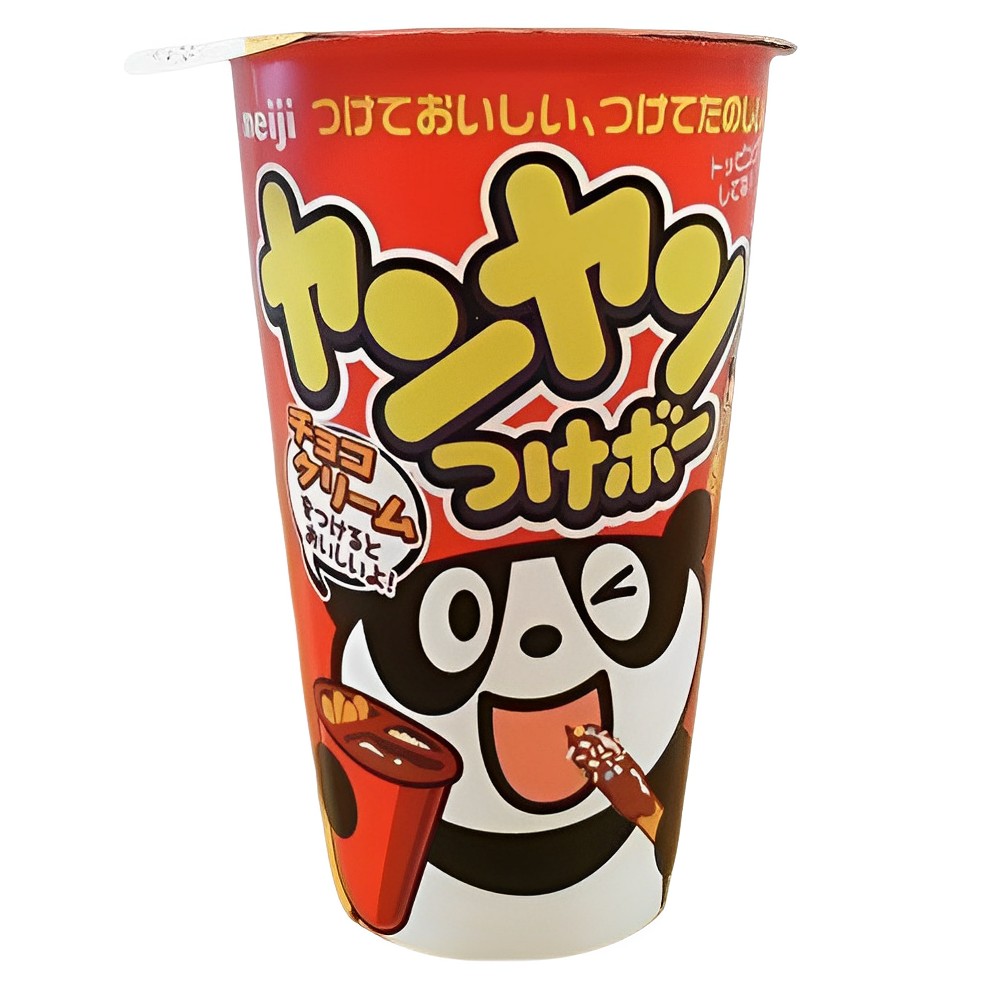 【澳門發貨】Meiji明治洋洋棒巧克力味48g附糖粒熊貓朱古力餅乾杯卷心酥蛋卷穀物棒兒童小孩零食零嘴