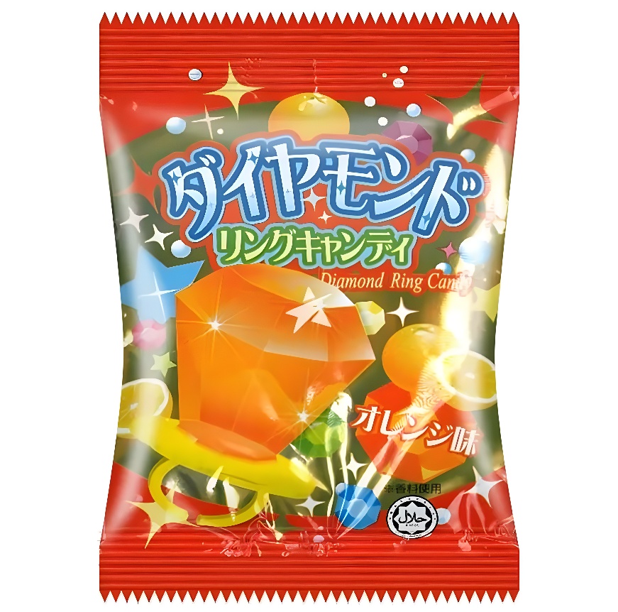 【澳門發貨】（原箱24包）Yaokin戒指糖10g雜果味草莓葡萄橙味水果果味果汁鑽戒糖果復古鑽石戒指糖兒童小孩小朋友硬糖