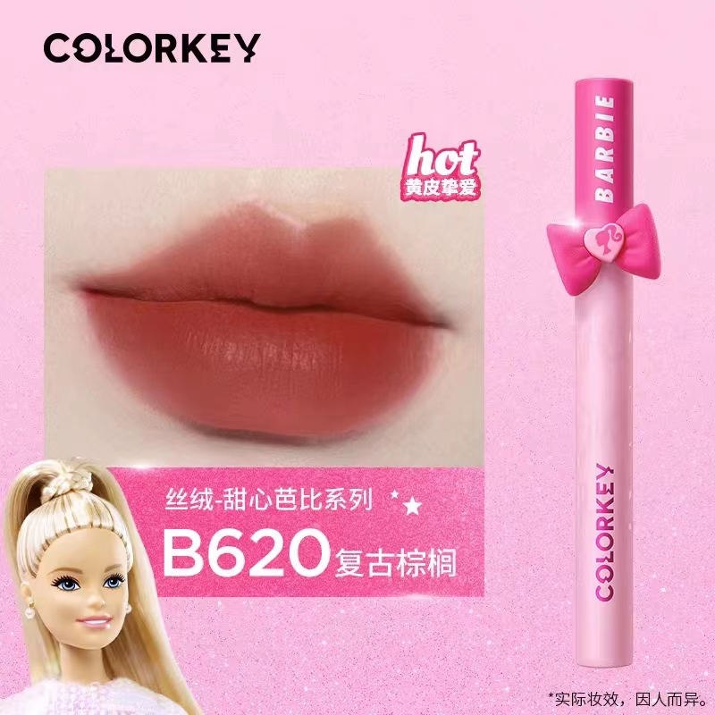 Colorkey珂拉琪芭比甜心系列空氣唇釉絲絨鏡光唇釉口紅提氣色學生