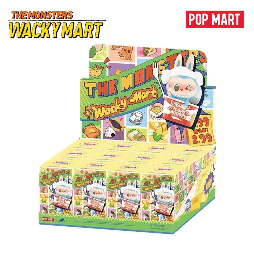 【澳門發貨】（1套12隻）POP MART THE MONSTERS - Labubu WACKY MART 怪味便利店系列盲盒 有機會附有隱藏版
