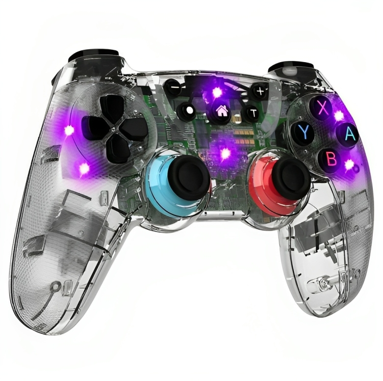 炫光遊戲手柄震動體感六軸無線藍牙手柄帶喚醒陀螺儀可發光手柄適用於switch