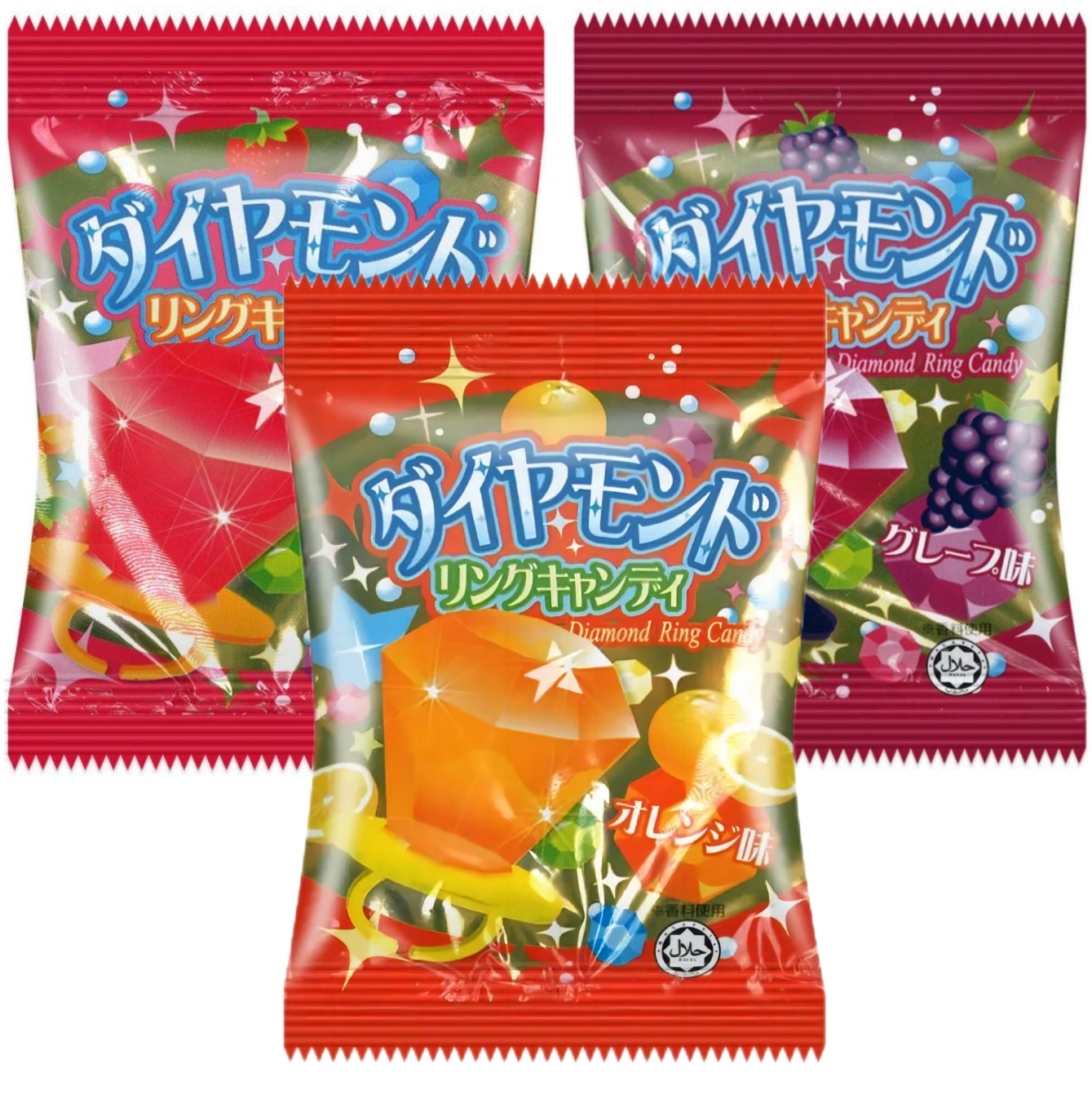 【澳門發貨】（原箱24包）Yaokin戒指糖10g雜果味草莓葡萄橙味水果果味果汁鑽戒糖果復古鑽石戒指糖兒童小孩小朋友硬糖