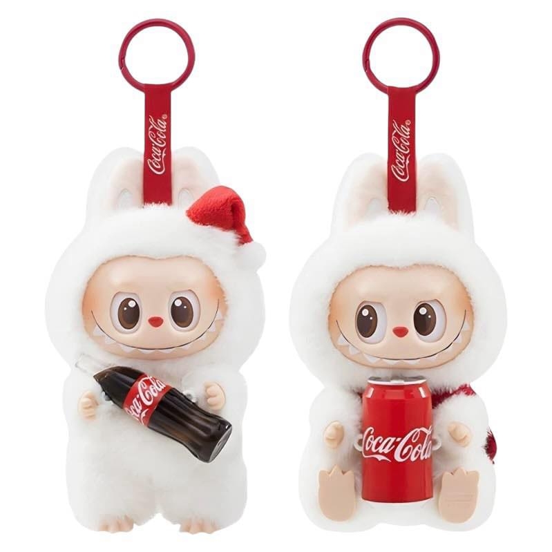 【澳門發貨】（1套6隻）POP MART THE MONSTERS - Labubu 可口可樂搪膠臉毛絨公仔盲盒 有機會附有隱藏版