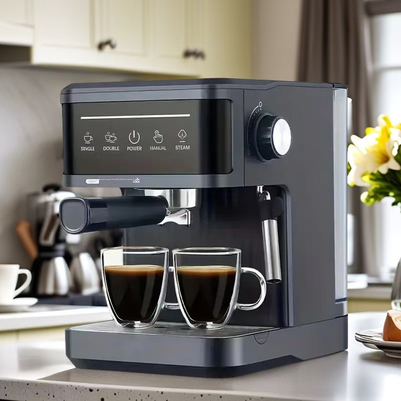 意式咖啡機家用小型半自動20Bar咖啡機奶泡 Espresso Machine