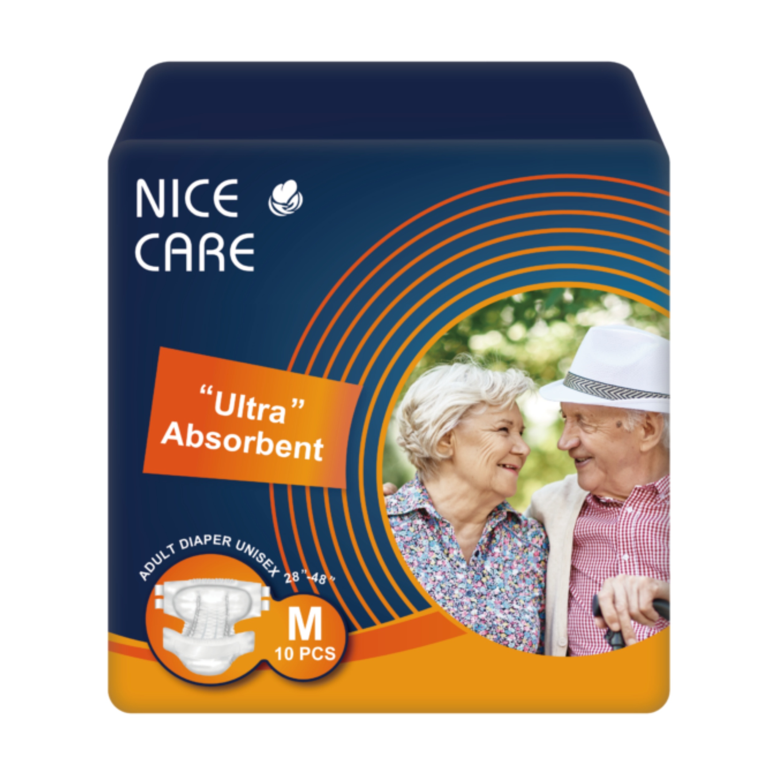 【澳門發貨】（原箱12包）Nice Care 安心寶 特吸裝成人紙尿片 中碼 10片