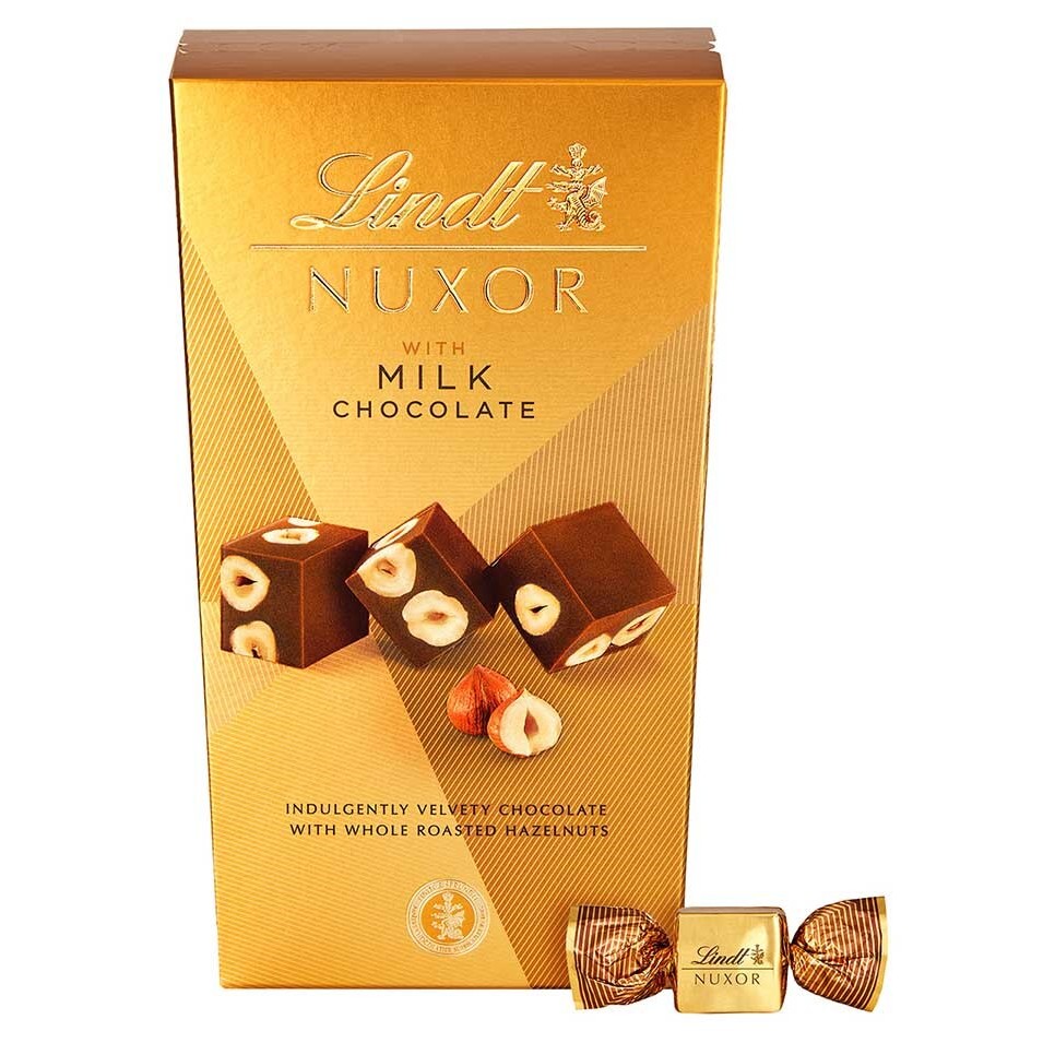 【澳門發貨】Lindt 瑞士蓮金裝原粒榛子牛奶朱古力165g盒裝巧克力節日送禮佳品意大利製造
