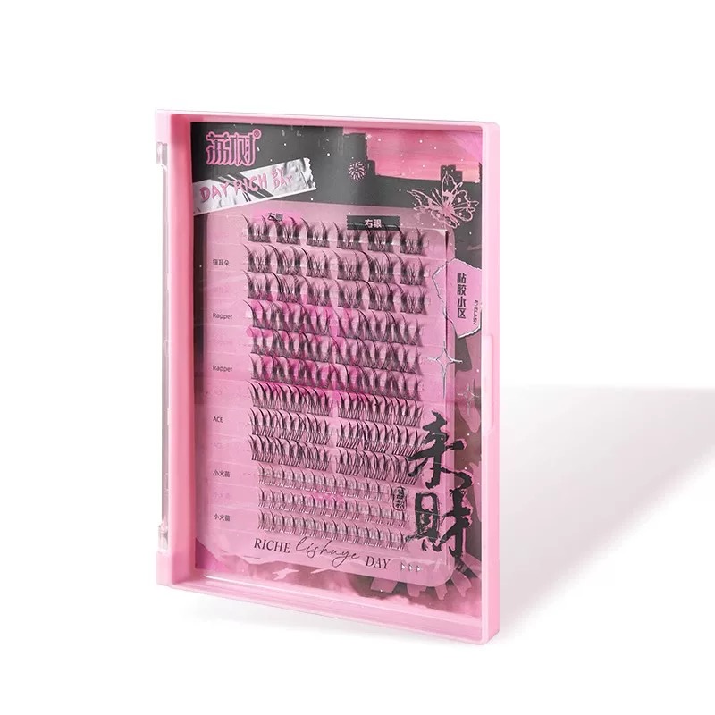 LISHU 荔樹 來財系列睫毛書 送！膠水鑷子卸妝液 純欲貓耳朵女團rapper軟卷翹百搭小火苗下睫毛