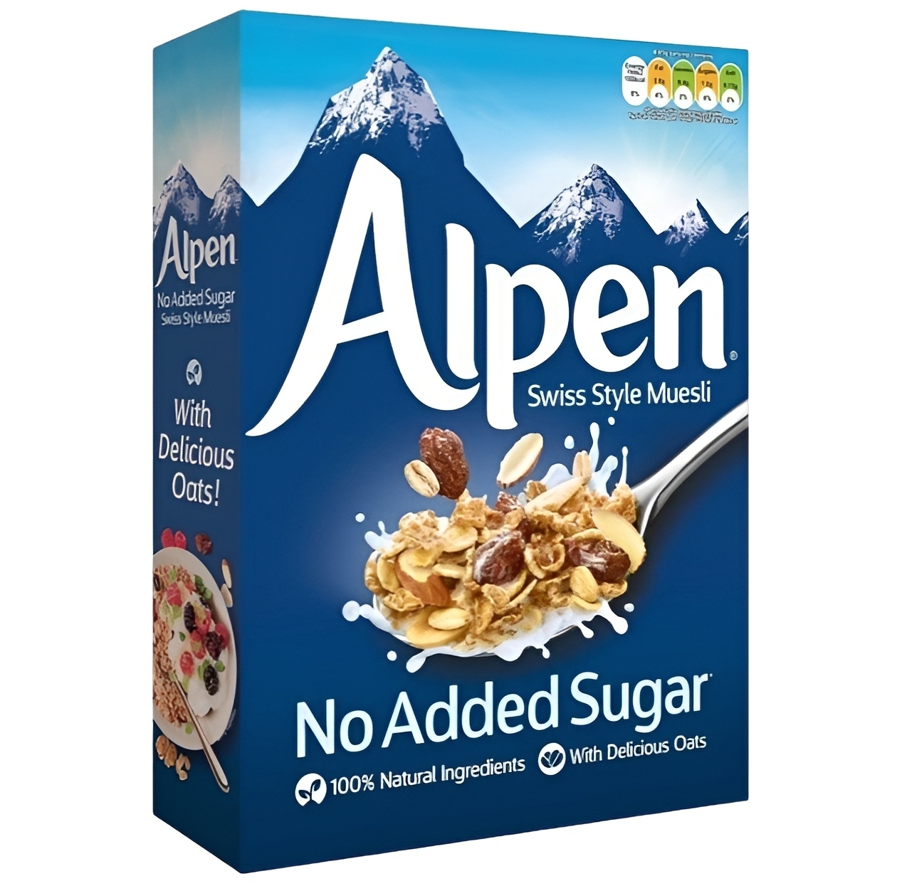 【澳門發貨】（原箱10盒）Alpen歐寶營養麥不另加糖560g含豐富燕麥全麥製造低鹽早餐麥片綜合穀物片