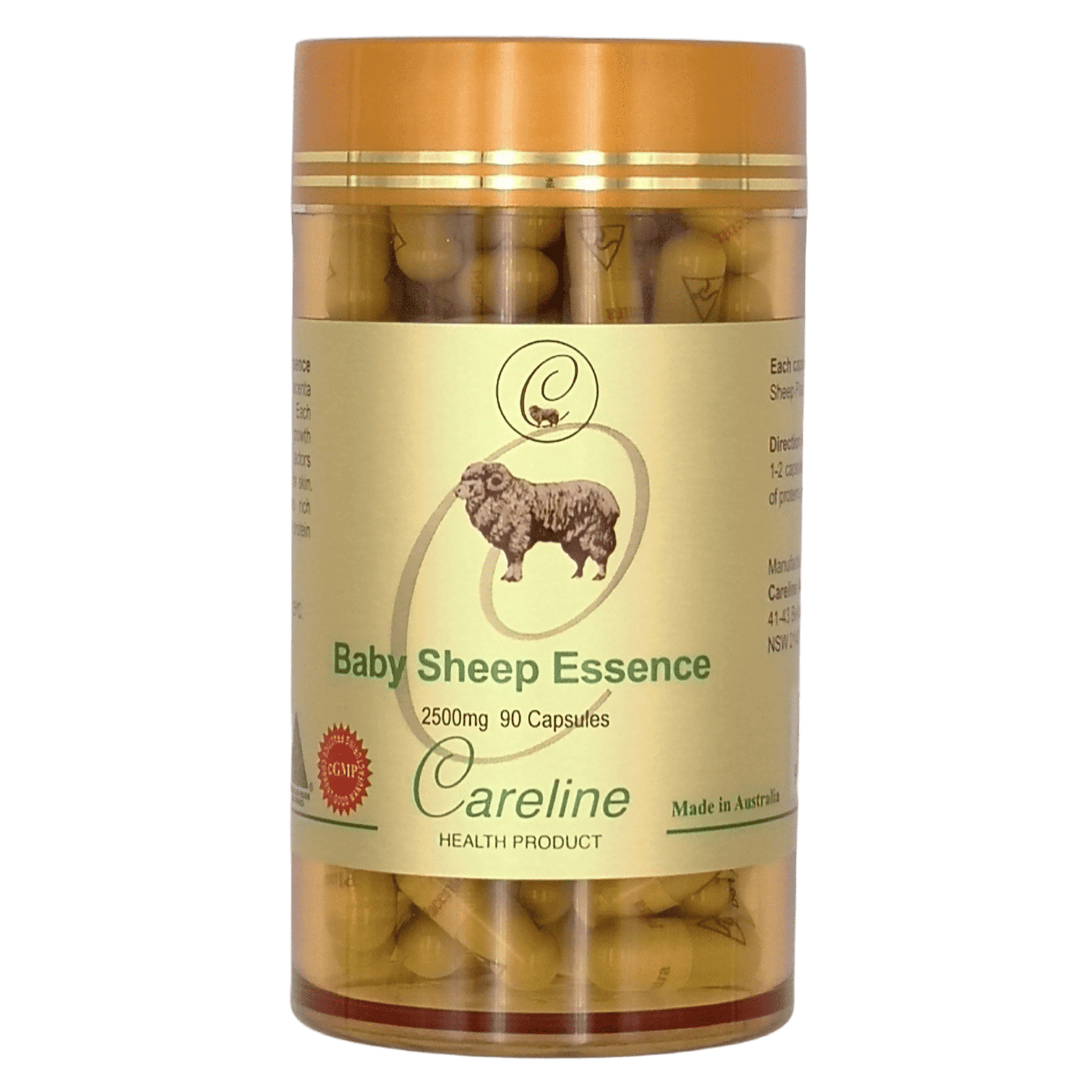 【澳門發貨】Careline 澳洲柯藍牌 羊胎盤素 2500mg 膠囊 90粒