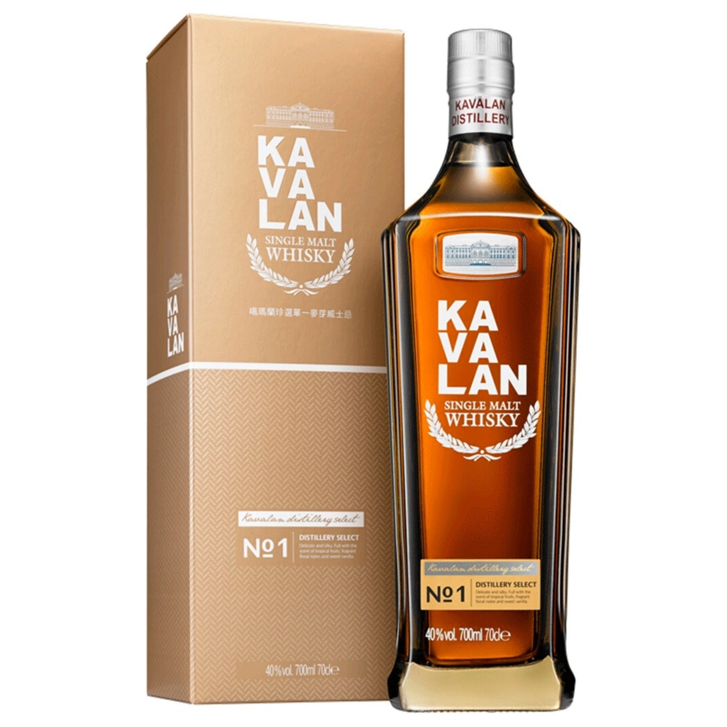 【澳門發貨】KAVALAN Distillery Select 噶瑪蘭 珍選 No. 1 單一麥芽威士忌 700ml